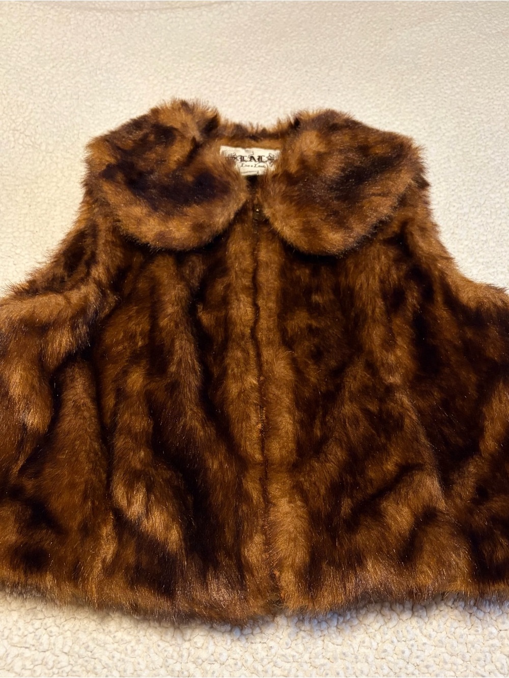Live a Little Brown Faux Fur Vest